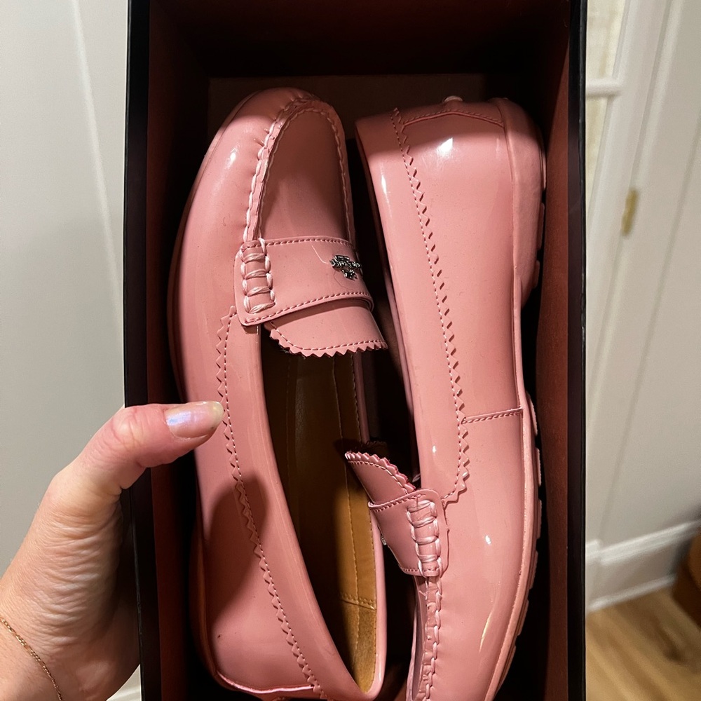 Coach Pink “Odette” Loafers